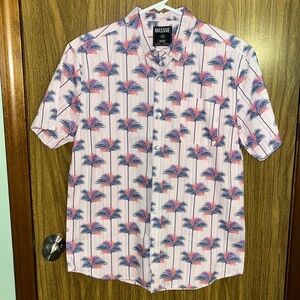 Men’s Pink Fern Vacation Shirt